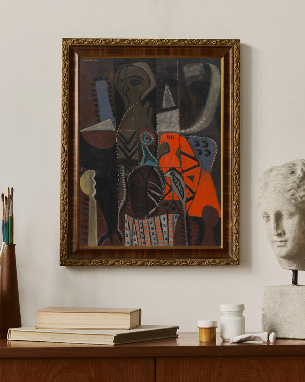 Adolph Gottlieb - Kırmızı Kuş çerçeve