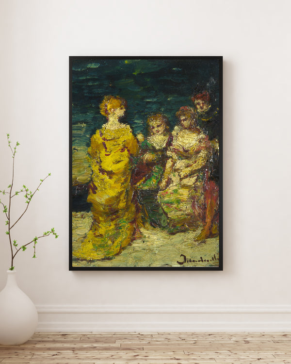 Adolphe Monticelli - Figürlü Kompozisyon fine art baskı