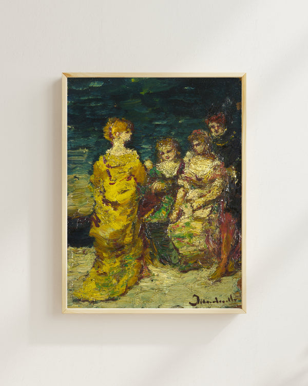 Adolphe Monticelli - Figürlü Kompozisyon fine art baskı