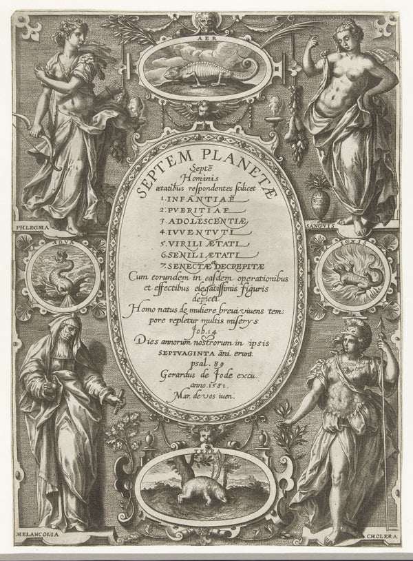 Adriaen Collaert - Yedi Gezegen ve Yedi Çağ