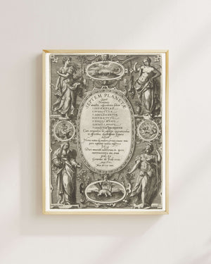 Adriaen Collaert - Yedi Gezegen ve Yedi Çağ Fine Art Baskı
