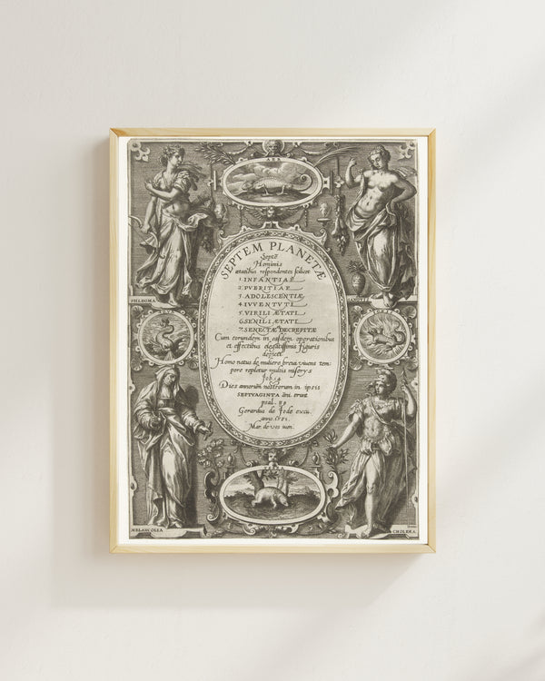 Adriaen Collaert - Yedi Gezegen ve Yedi Çağ