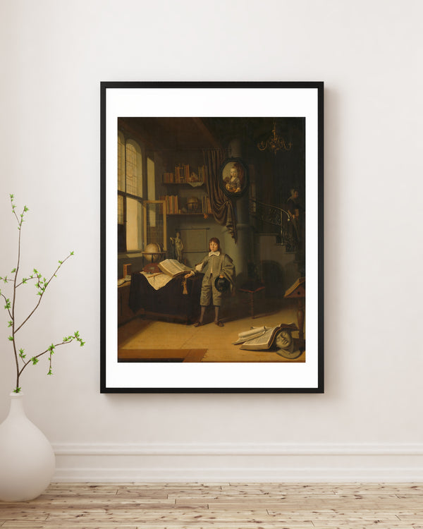 Adriaen van Gaesbeeck - Çalışma Odasında Genç Adam