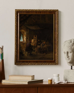 Adriaen van Ostade - Ressamın Atölyesi fine art baskı