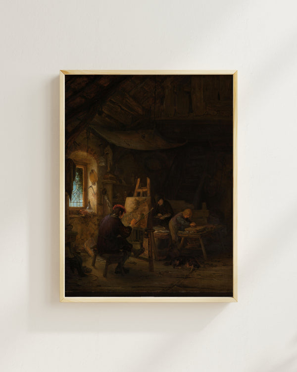 Adriaen van Ostade - The Painter's Workshop