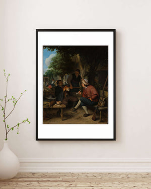 Adriaen van Ostade - Dinlenen Yolcular fine art baskı