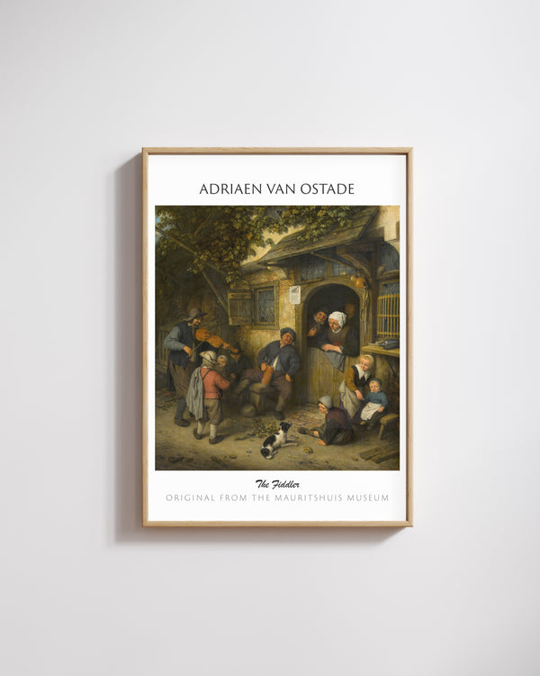 Adriaen van Ostade-Keman Çalan Adam poster