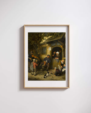 Adriaen van Ostade - Keman Çalan Adam fine art baskı