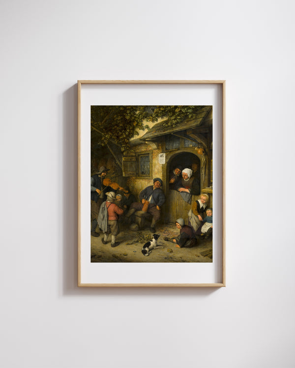 Adriaen van Ostade - Keman Çalan Adam fine art baskı