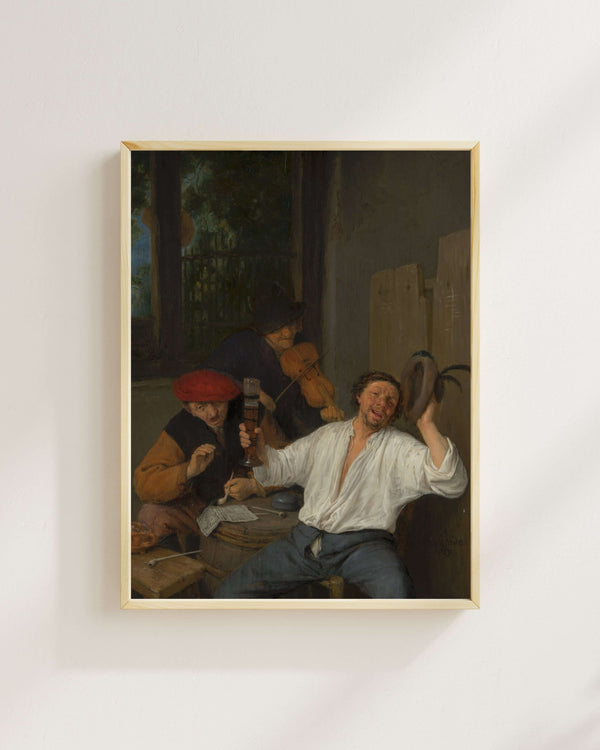 Adriaen van Ostade - Neşeli İçkiciler fine art baskı