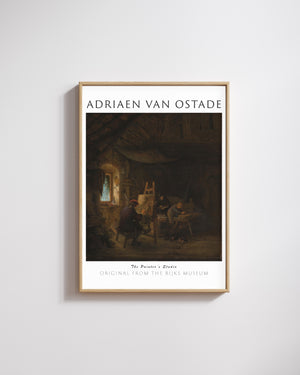 Adriaen van Ostade-Ressamın Atölyesi poster