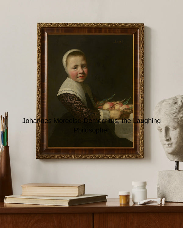 Aelbert Cuyp - Şeftalili Genç Kız Portresi