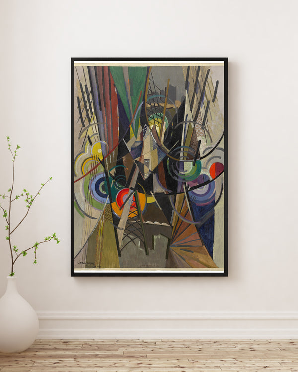 Albert Gleizes - Brooklyn Köprüsü Üzerinde poster