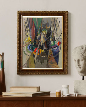 Albert Gleizes - Brooklyn Köprüsü Üzerinde fine art baskı