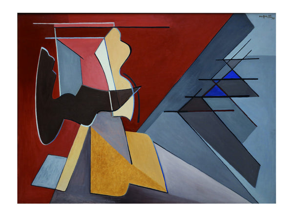 Alberto Magnelli - Şiddetlendirilmiş Karşıtlıklar tablo