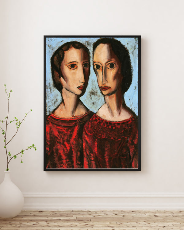 Alfred H. Maurer - Floranslı Kadınlar poster