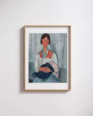 Amedeo Modigliani - Roman Kadın ve Bebeği Fine Art Baskı