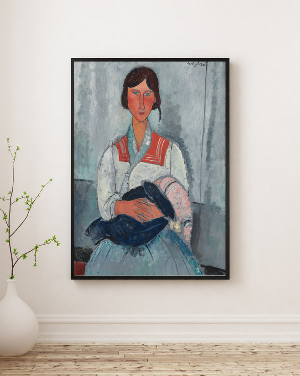 Amedeo Modigliani - Roman Kadın ve Bebeği Poster