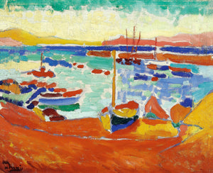 André Derain - Collioure'da Tekneler fine art baskı