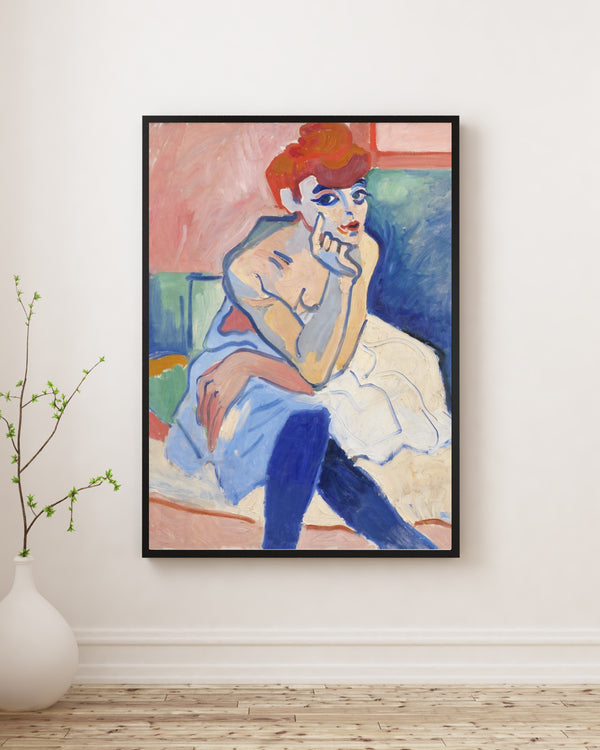 André Derain - Gömlekli Kadın poster