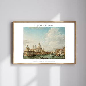 Angiolo Barbini-Venedik’te Büyük Kanal poster