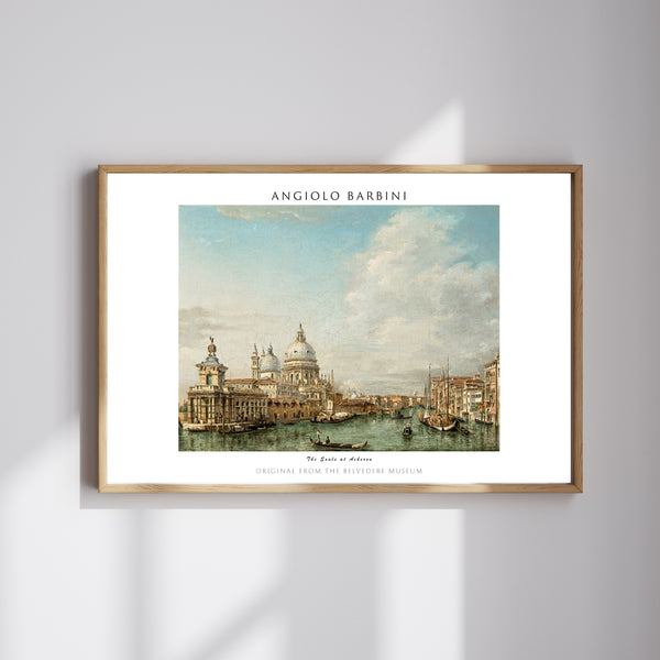 Angiolo Barbini-Venedik’te Büyük Kanal poster