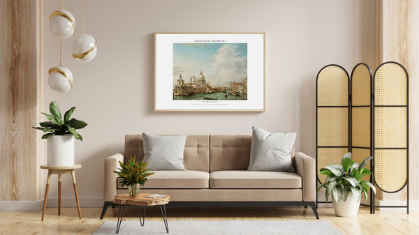 Angiolo Barbini-Venedik’te Büyük Kanal çerçeve