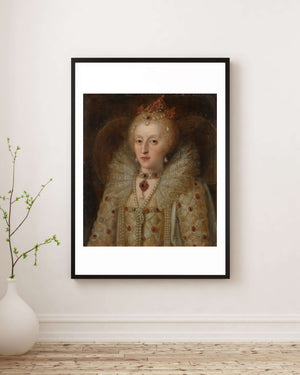 Anonim - İngiltere Kraliçesi I. Elizabeth’in Portresi fine art baskı