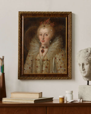 Anonim - İngiltere Kraliçesi I. Elizabeth’in Portresi fine art baskı