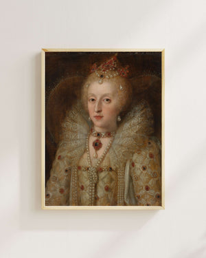 Anonim - İngiltere Kraliçesi I. Elizabeth’in Portresi fine art baskı