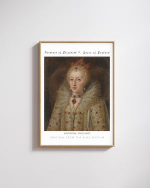 Anoniem, England-İngiltere Kraliçesi I. Elizabeth’in Portresi poster