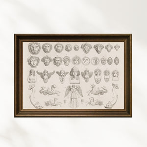 Anoniem - Maskeler ve Başlar fine art baskı