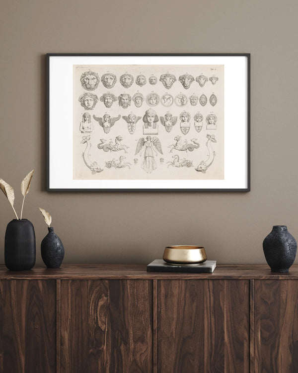 Anoniem - Maskeler ve Başlar fine art baskı