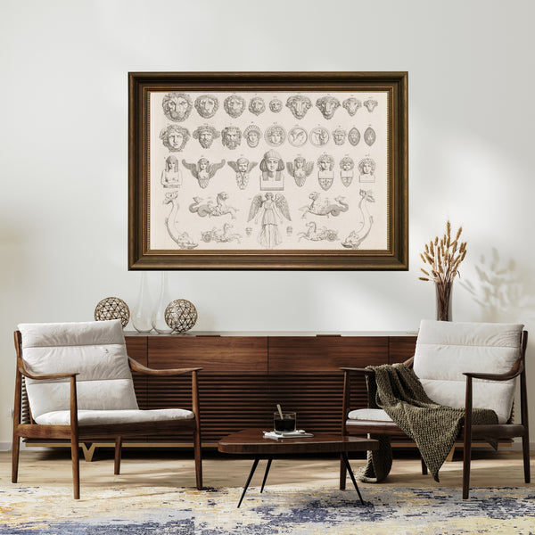 Anoniem - Maskeler ve Başlar fine art baskı