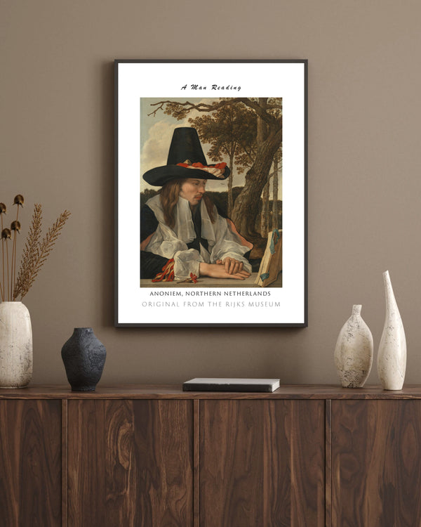 Anoniem, Northern Netherlands-Okuyan Adam çerçeve