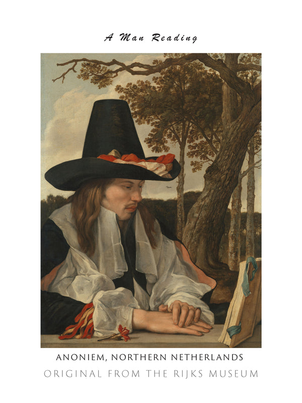 Anoniem, Northern Netherlands-Okuyan Adam fineart baskı