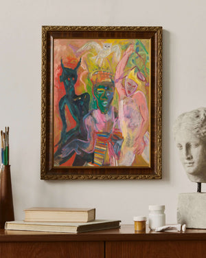 Anonim - Anne Bak Bir Şey Geçiyor Fine Art Baskı