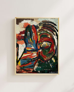 Karrel Appel - Ağlayan Timsah Güneşi Yakalamaya Çalışıyor Fine Art Baskı