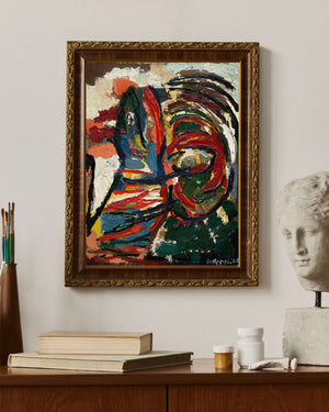 Karrel Appel - Ağlayan Timsah Güneşi Yakalamaya Çalışıyor Fine Art Baskı