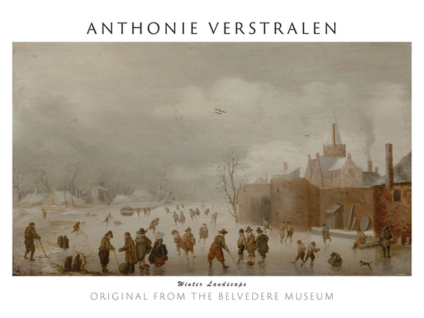 Anthonie Verstralen-Kış Manzarası fineart baskı