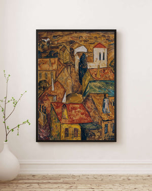 Anton Emanuel Peschka - Şehir Manzarası Fine Art Baskı