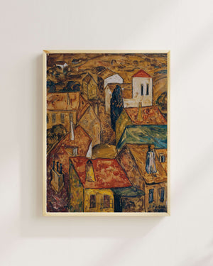 Anton Emanuel Peschka - Şehir Manzarası Fine Art Baskı