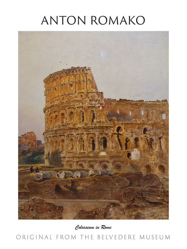 Anton Romako - Roma’da Kolezyum fine art baskı