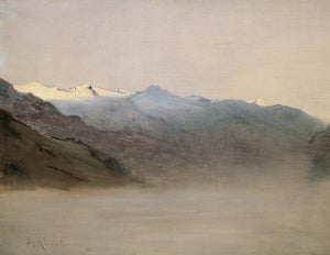 Anton Romako - Sis İçindeki Gastein Vadisi Fine Art Baskı