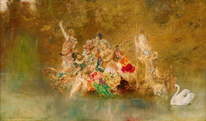 Anton Romako - Gondolda Neşeli Topluluk Fine Art Baskı