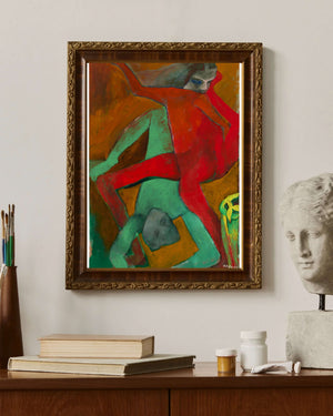 İç İçe Geçmiş Figürler Fine Art Baskı