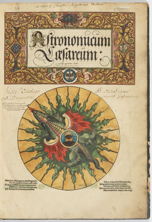 Petrus Apianus - İmparatorluk Astronomisi Fine Art Baskı