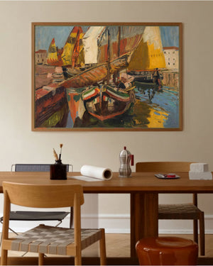 Eduard Ameseder - In the Port of Chioggia