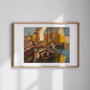 Eduard Ameseder - In the Port of Chioggia
