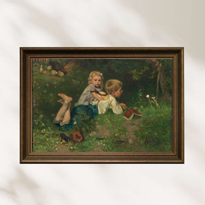 August Allebé - Kelebekler Poster